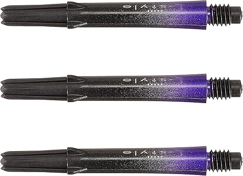 Miniatura 54 de Cañas de dardo de carbono – Bloqueadas y silenciosas (giratorias) – 9 tamaños – para dardos de punta suave y punta de acero – Ligeras, duraderas