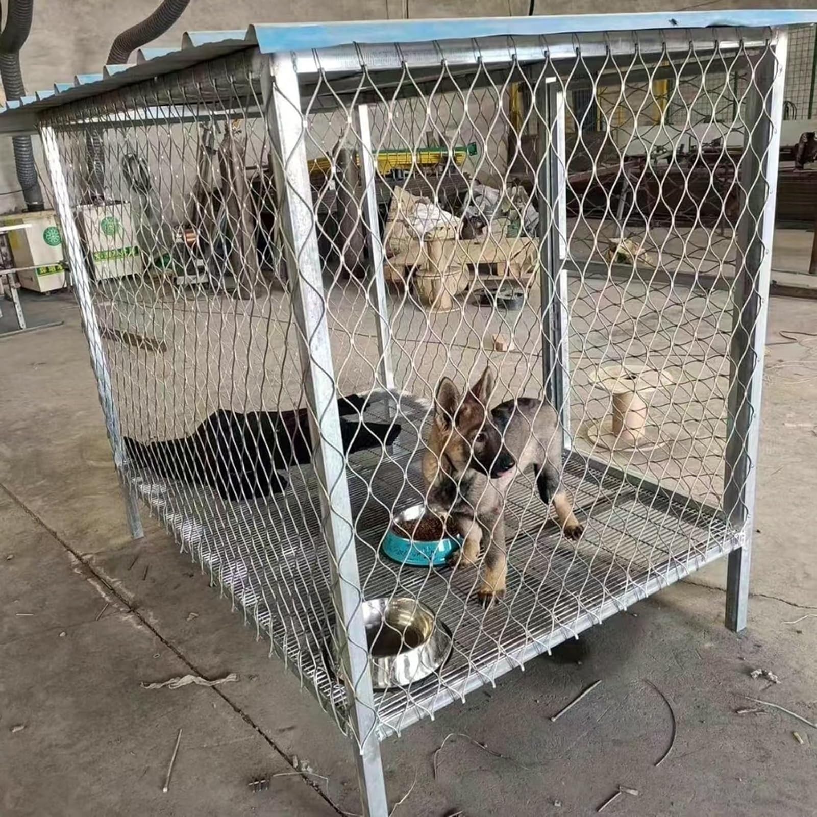 Rete di sicurezza flessibile in acciaio inossidabile 304 per piante da gabbia per uccelli dello zoo e arrampicata - Rete a rete (0,8 x 25 m) per pollame e recinto per animali