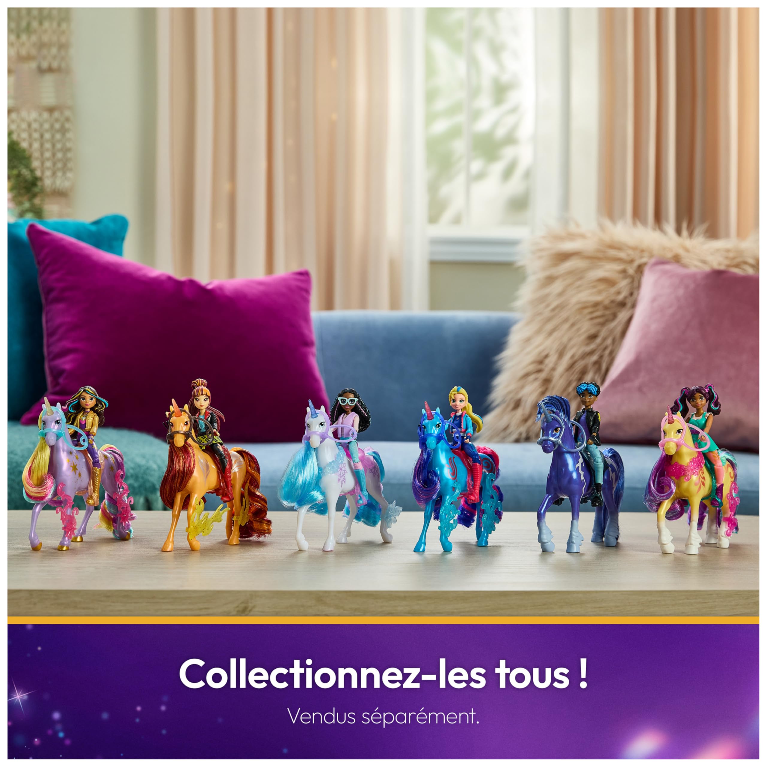 Unicorn Academy L'Ecole des Licornes Écurie Fontaine Licorne Wildstar Exclusive Sons & Lumières Jouet Enfant 4 Ans+