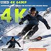 Digital Camera 270°Flip Screen, 4K 64MP Digital Compact Camera with 64GB card, 18X Zoom/Vlog Video Camera/Anti-shake/Flash, 2 Batteries+Card reader+Storage Bag for Beginner Teens Adults YouTube