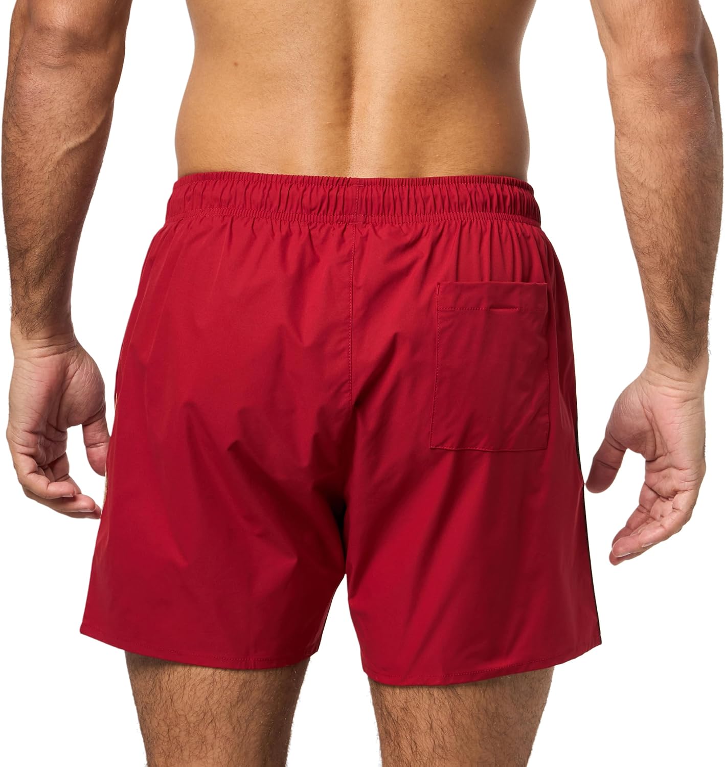 BOSS Men's Iconic Stripe Swim Trunks