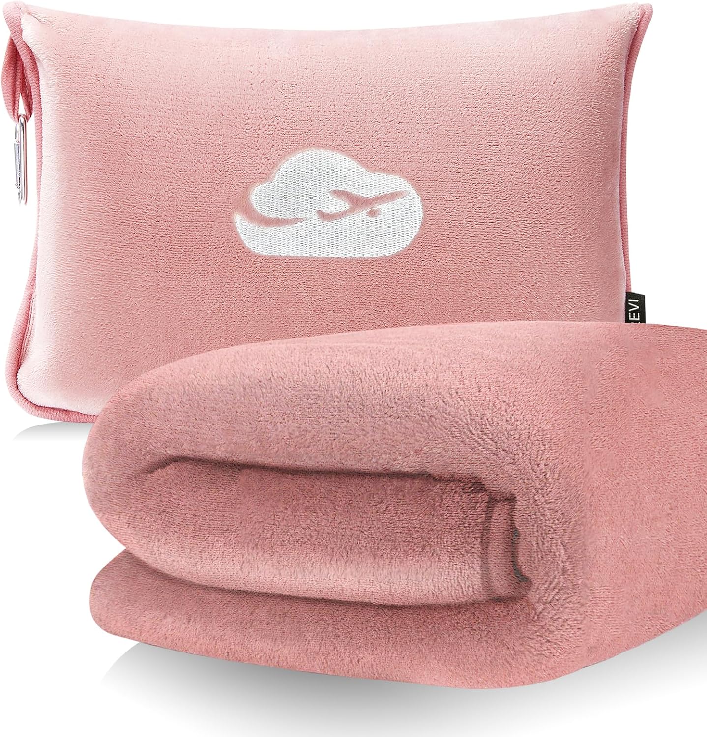 SOAGREVI Travel Blanket Pillow with Pockets, Airplane
