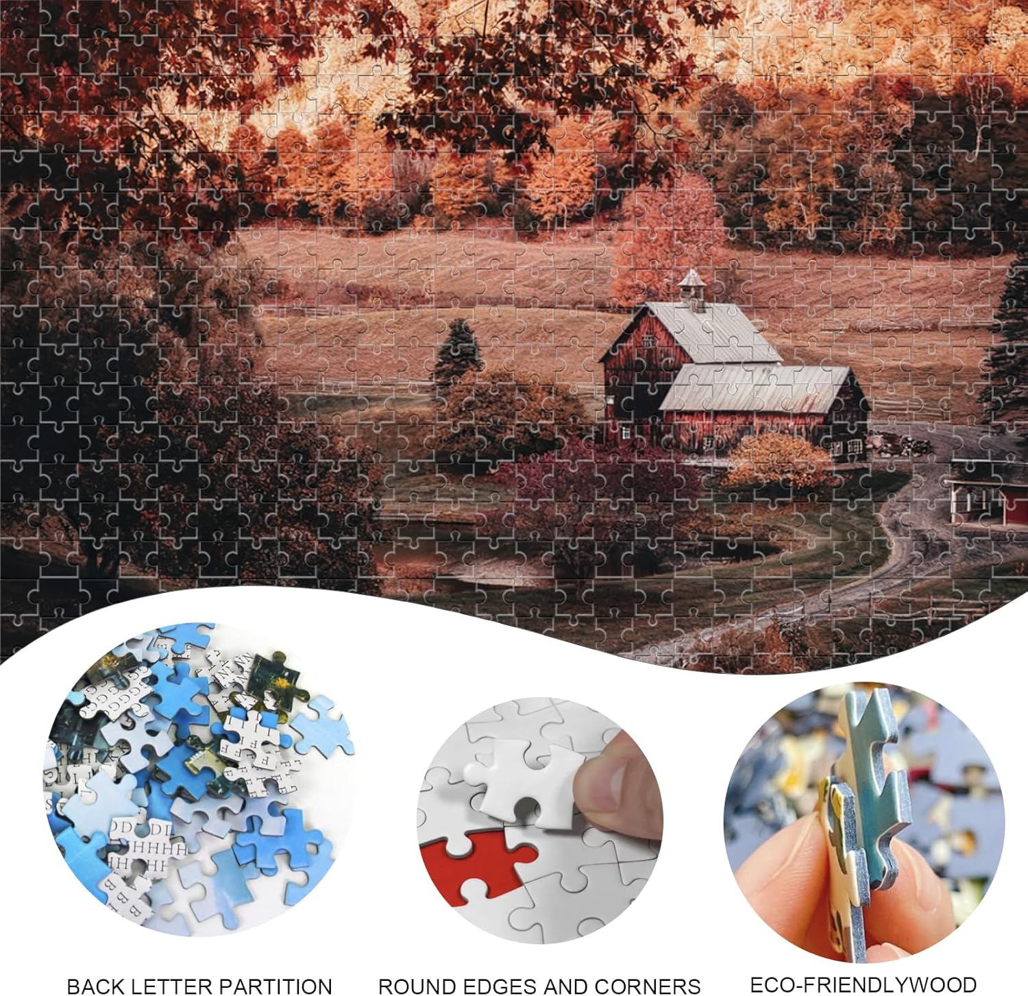 FodyZou Custom Photo Puzzles 120/300/500/1000/1314 Pieces, Personalized Jigsaw Puzzles from Your Pictures for Adults & Kids, Customized Wedding Gift from Photo (1314-vertical)