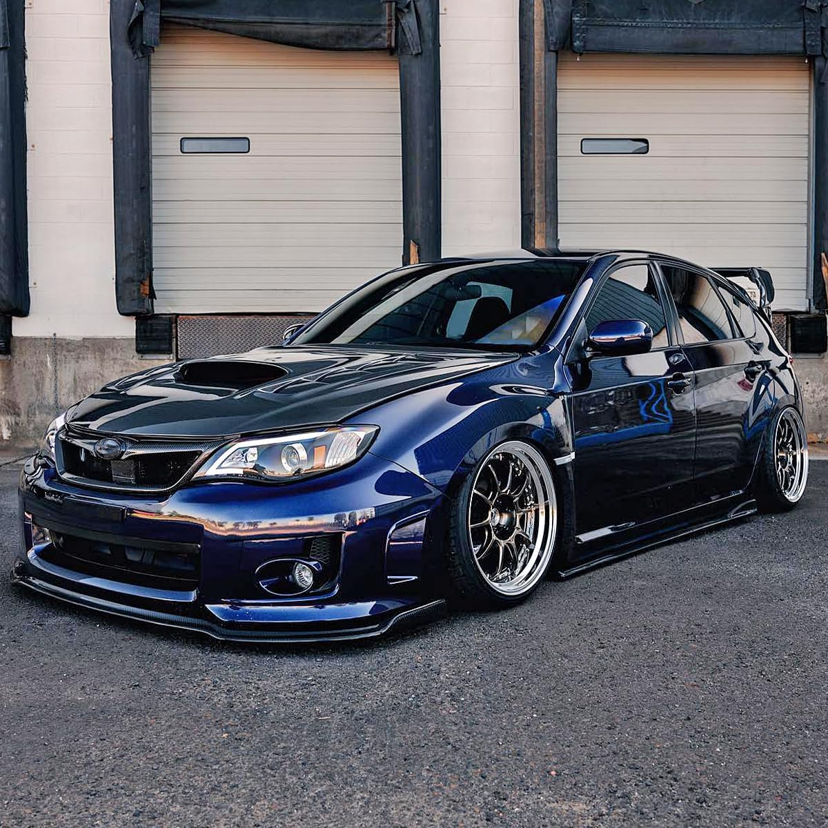 SPEC-D TUNING LED Black Projector Headlights Compatible with 2008-2011 Subaru Impreza Outback Sport, 2008-2014 Subaru Impreza WRX, Left + Right Pair Headlamps Assembly