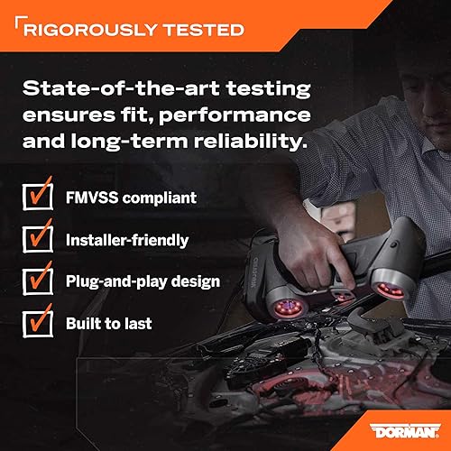 Miniatura 4 de Dorman 749-320 Regulador de vidrio eléctrico del lado del chofer, delantero, para Hyundai Sonata, Lado de conductor (izquierdo), Negro