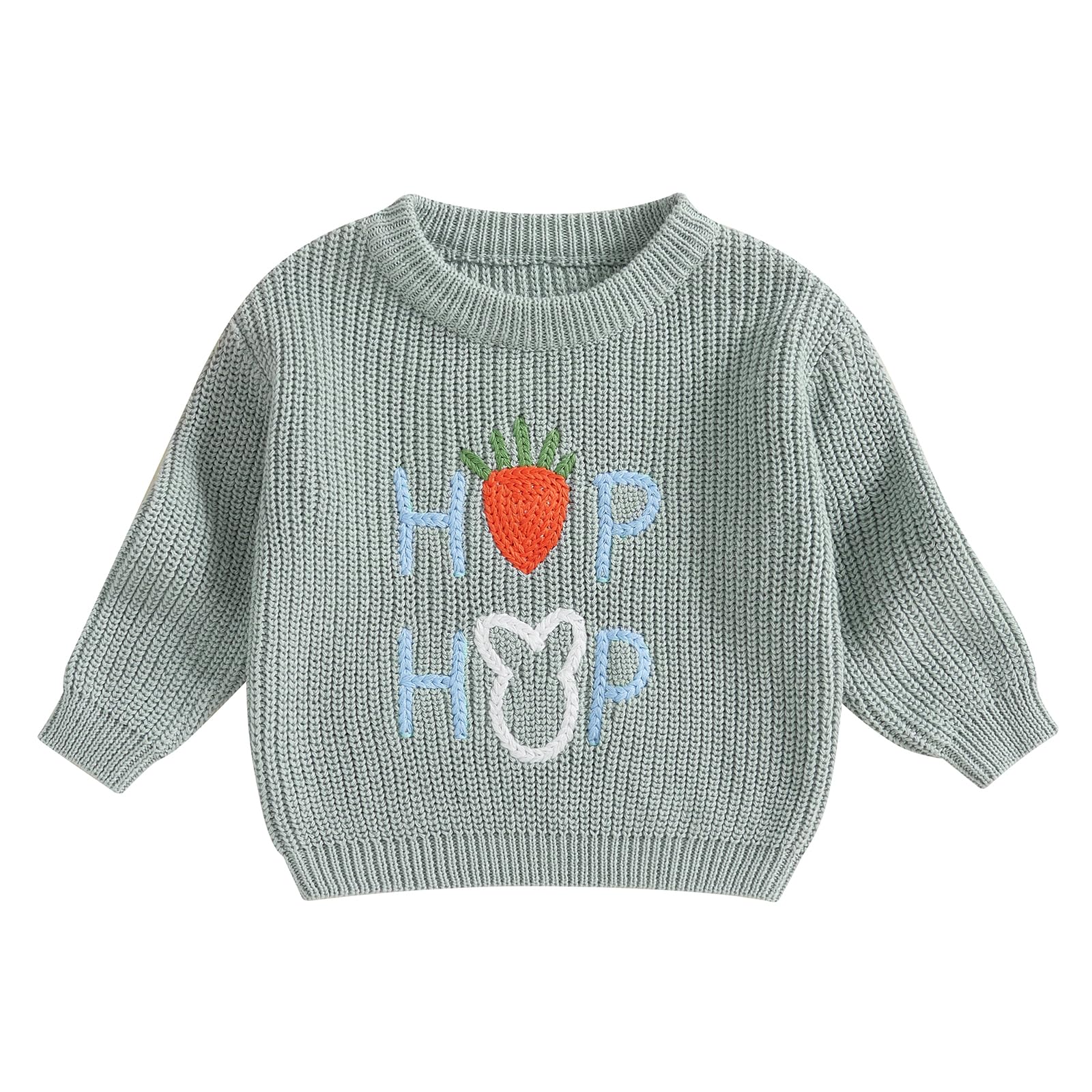 LSFYSZD Toddler Baby Girls Boys Halloween Pumpkin Sweaters Long Sleeve Crew Neck Winter Warm Knitwear Pullover Jumpers Top — view 36
