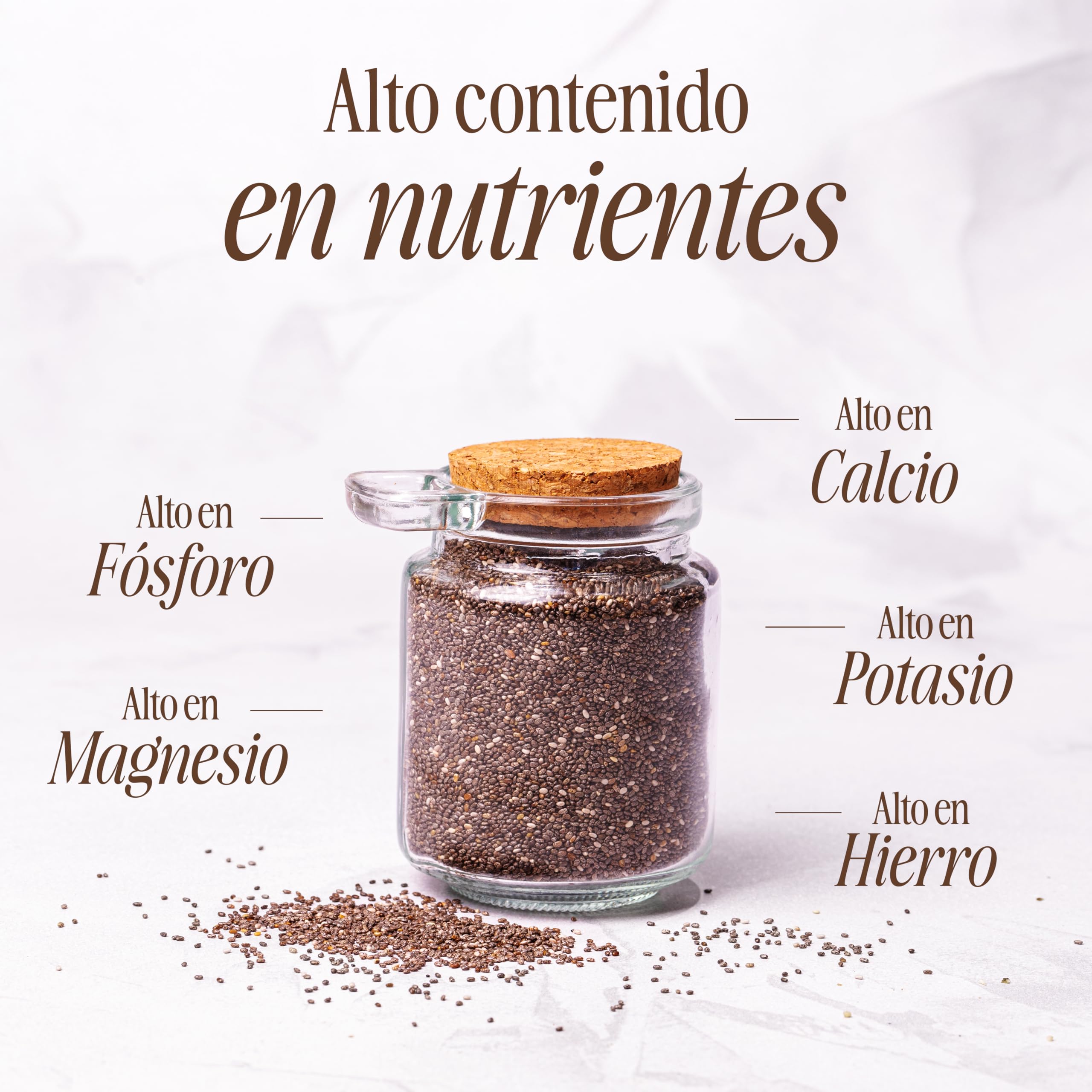 Sevenhills Wholefoods Semillas de Chia Crudas Orgánico 1.8kg