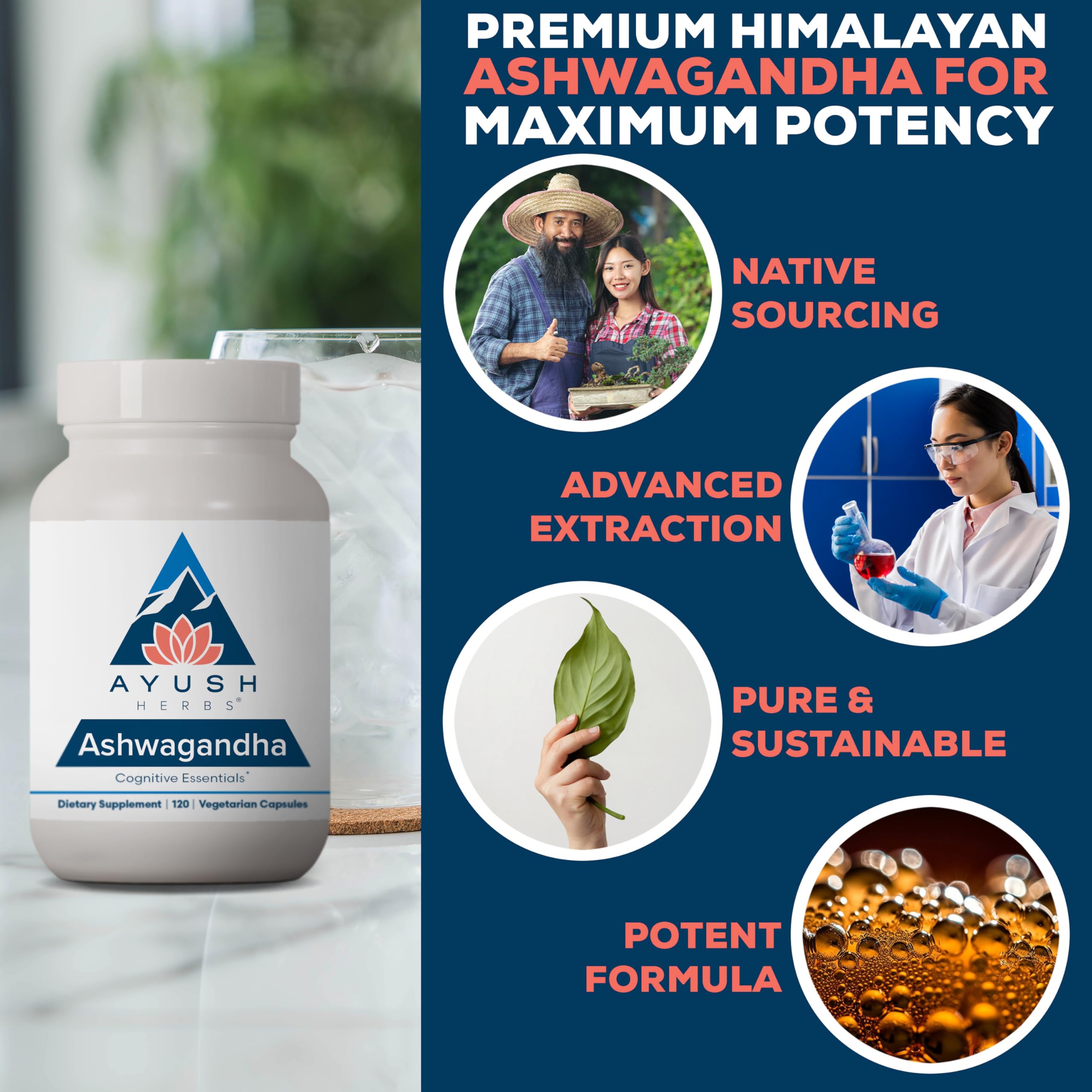 Amazon.com: Ayush Herbs Ashwagandha Capsules - Ashwagandha for Men