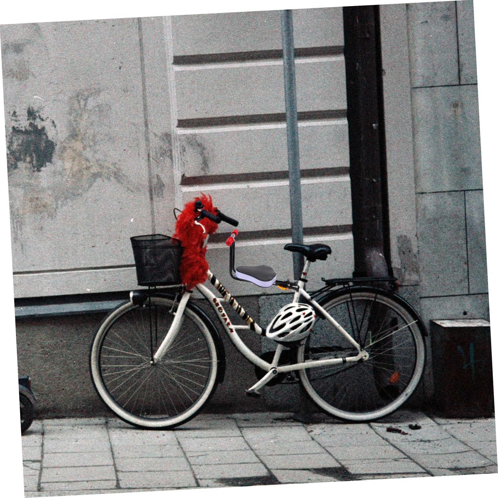 TOPBATHY Seggiolino per Bicicletta Elettrica con Schienale per Sedile in Acciaio Carbonio e Spugna Facile da Installare e Smontare Sicuro e Confortevole per Bimbi Fino Anni Nero