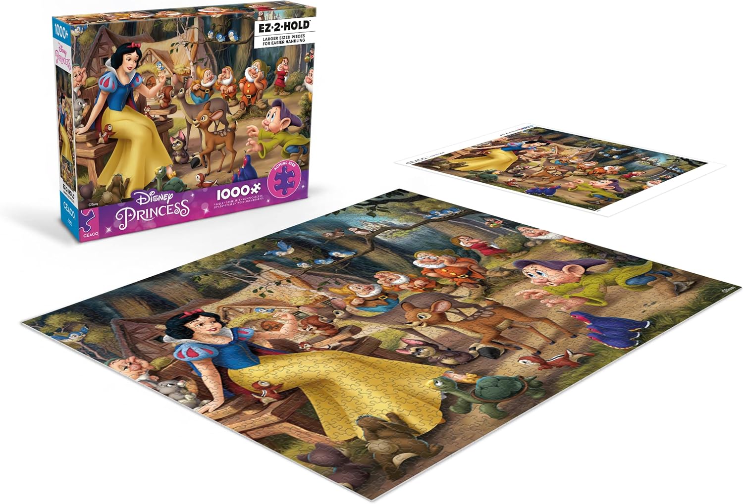 Ceaco - Disney Princess - Snow White's Delight - 1000 Oversized Piece Jigsaw Puzzle