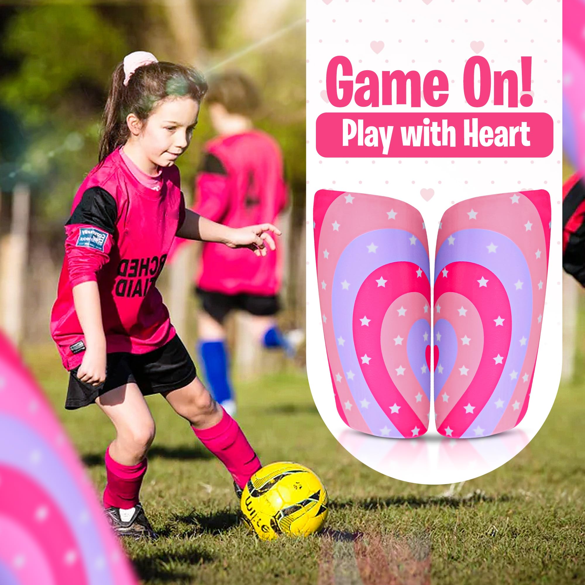 Parastinchi infrangibili da calcio per bambini, include maniche, parastinchi da calcio per ragazzi e adulti, colori vivaci