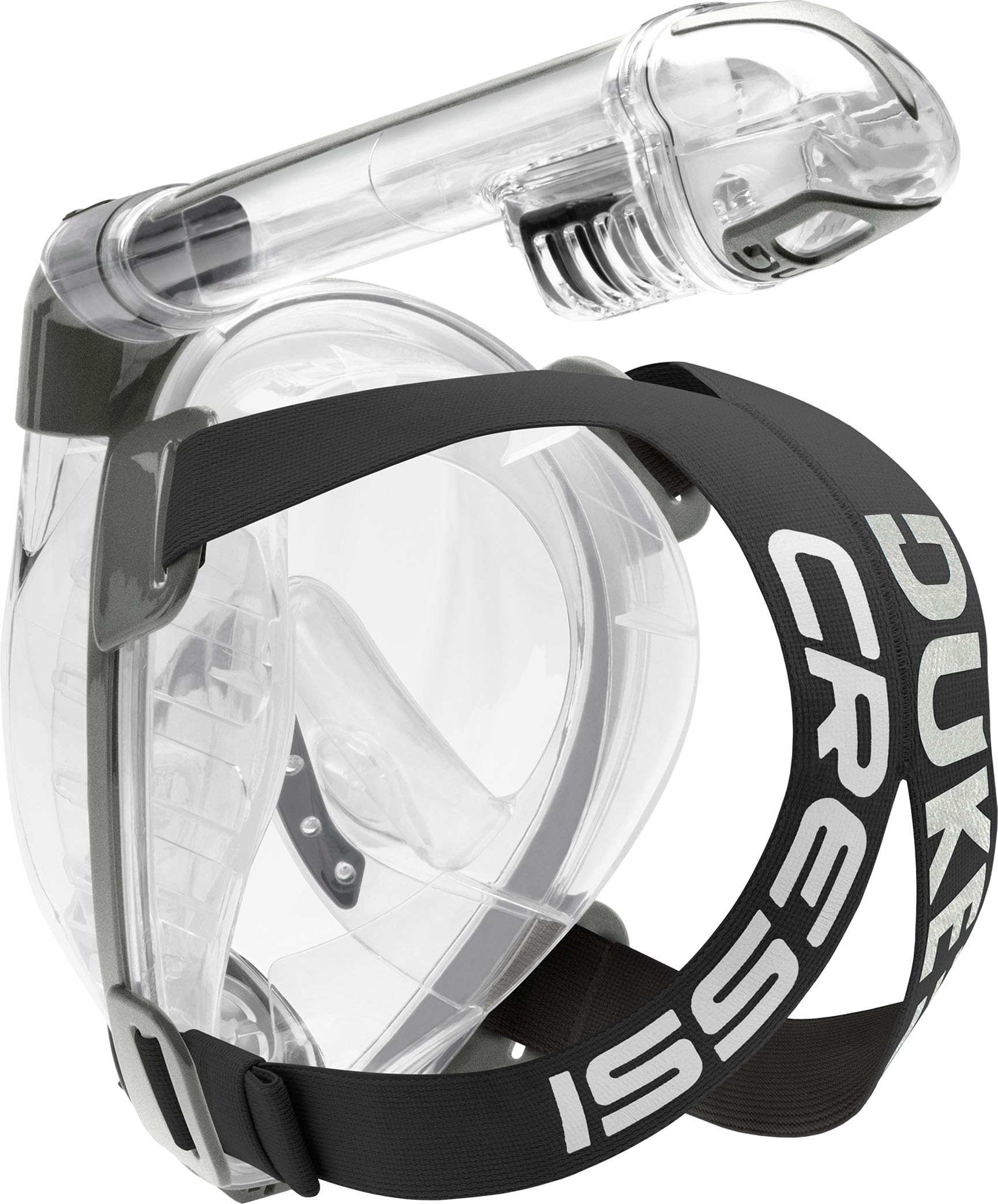 Cressi Unisex-Adult Duke Dry Full Face Mask Maska Do Nurkowania Z Rurką I Pływania Na Powierzchni,Przezroczysty,M/L,Xdt010000
