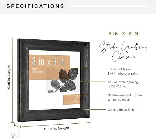 Vista 324 de MCS Industries Studio Gallery - Marcos con textura de madera color gris de 13 x 19 pulgadas / 33.02 x 48.26 cm., 2 unidades Gris Woodgrain