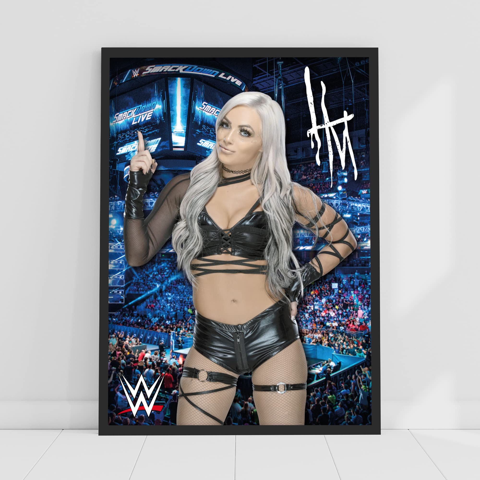 Themed WWE Print - Liv Morgan Crowd Poster Wrestling Wall Art (A3-29.7cm x 42cm)