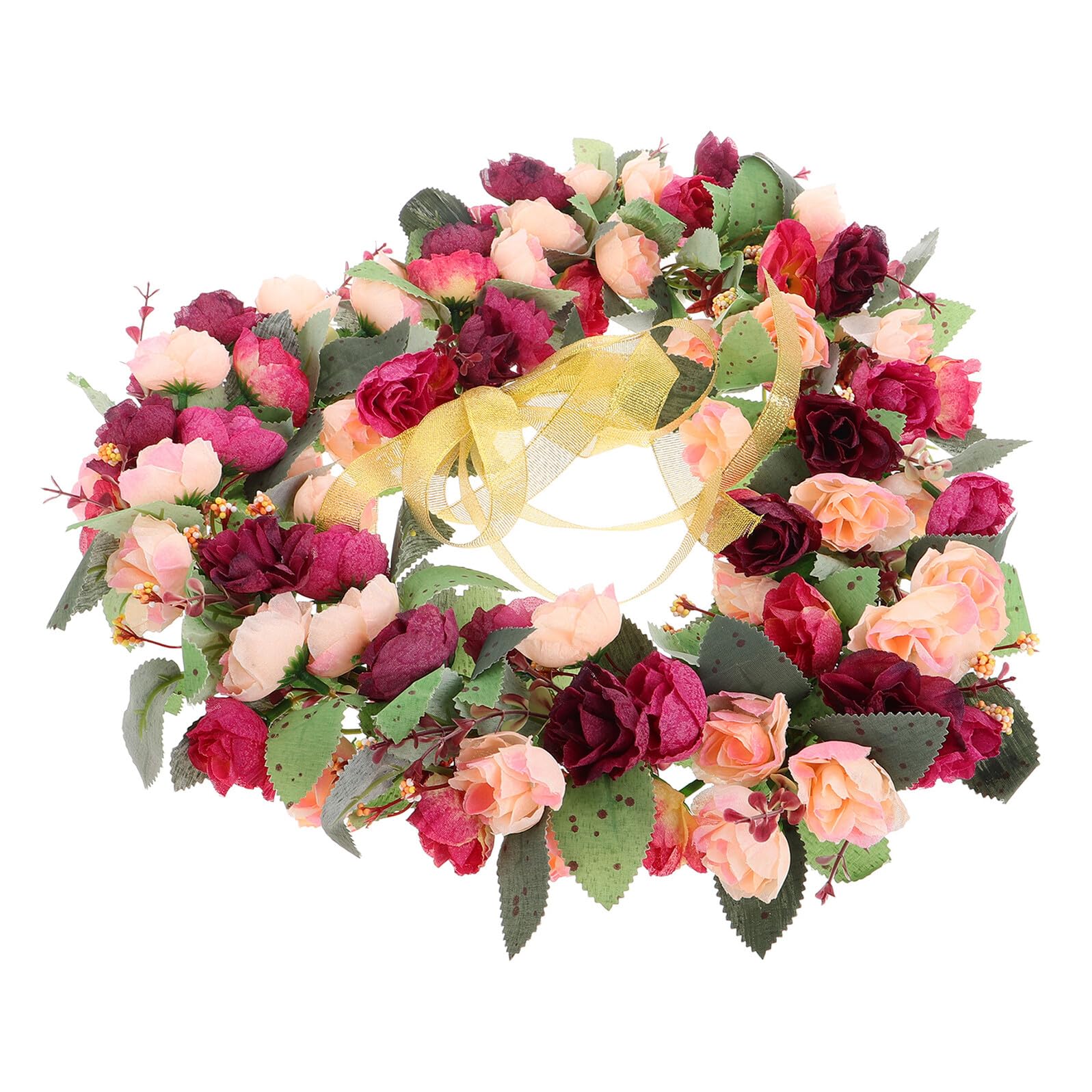 Couronne de cœur fleurs soie pour éviter les fleurs fanées au mariage