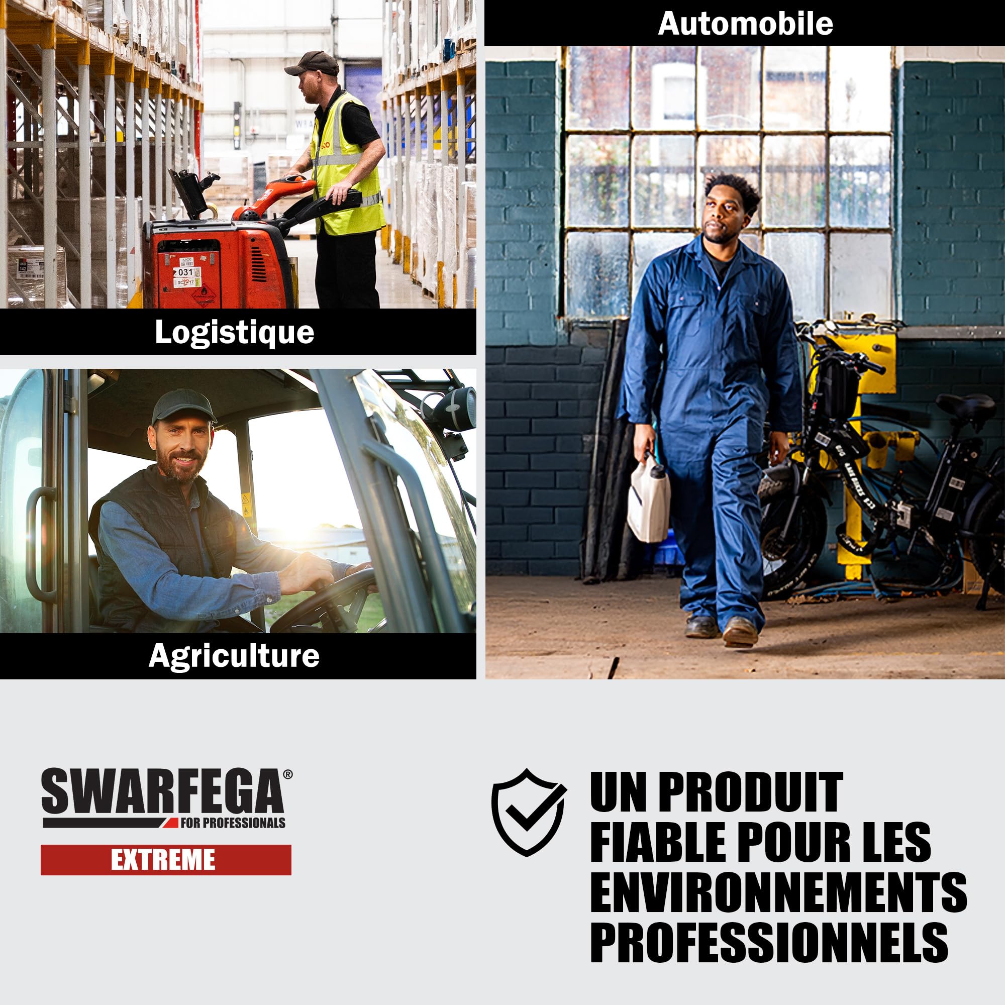 Swarfega Extreme – Nettoyant Mains Industriel – sans solvant – Recharge 4 L – Salissures très incrustées – Usage Professionnel