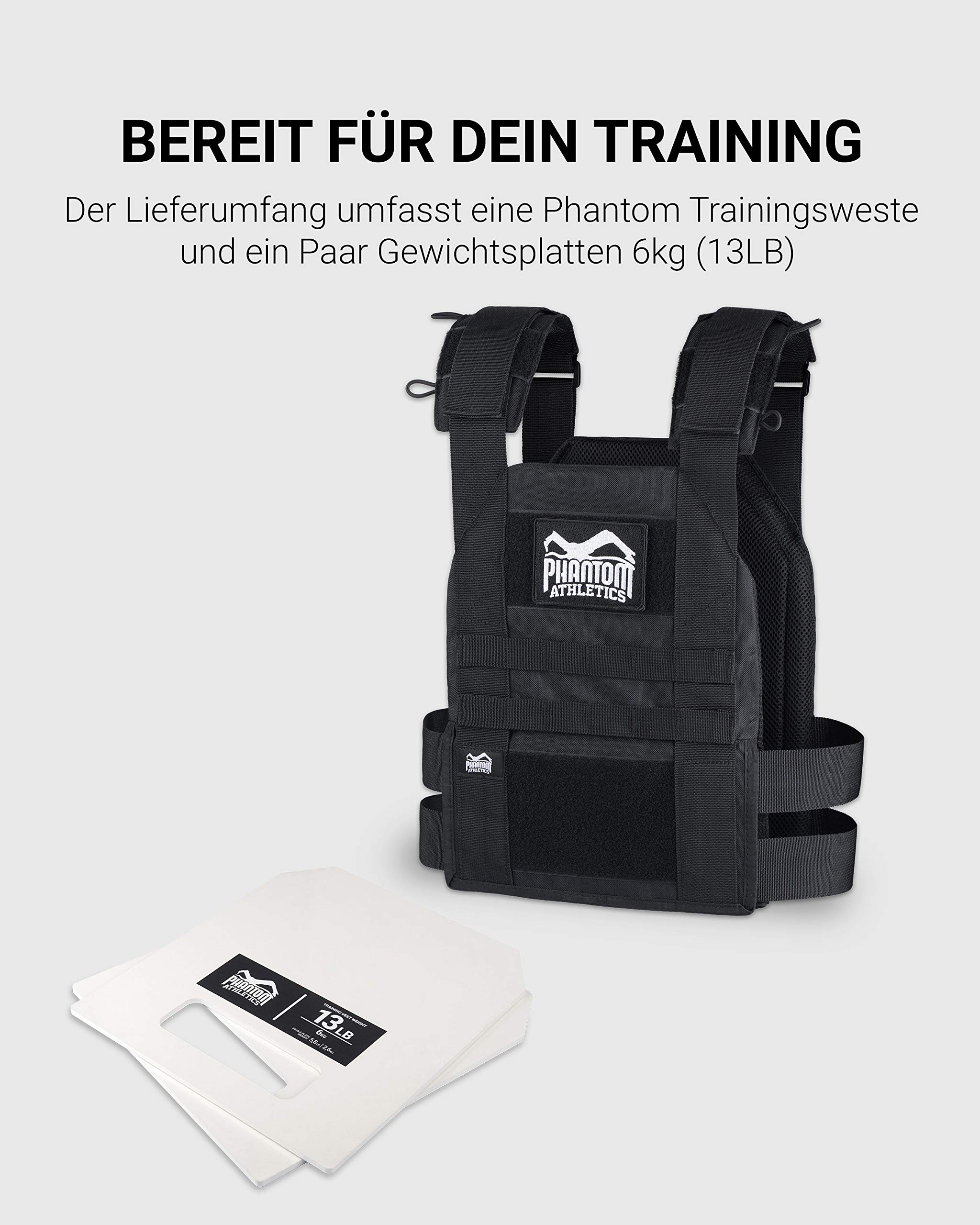 Phantom Athletics Gilet di Peso, Vari Pesi - Facilmente Regolabile