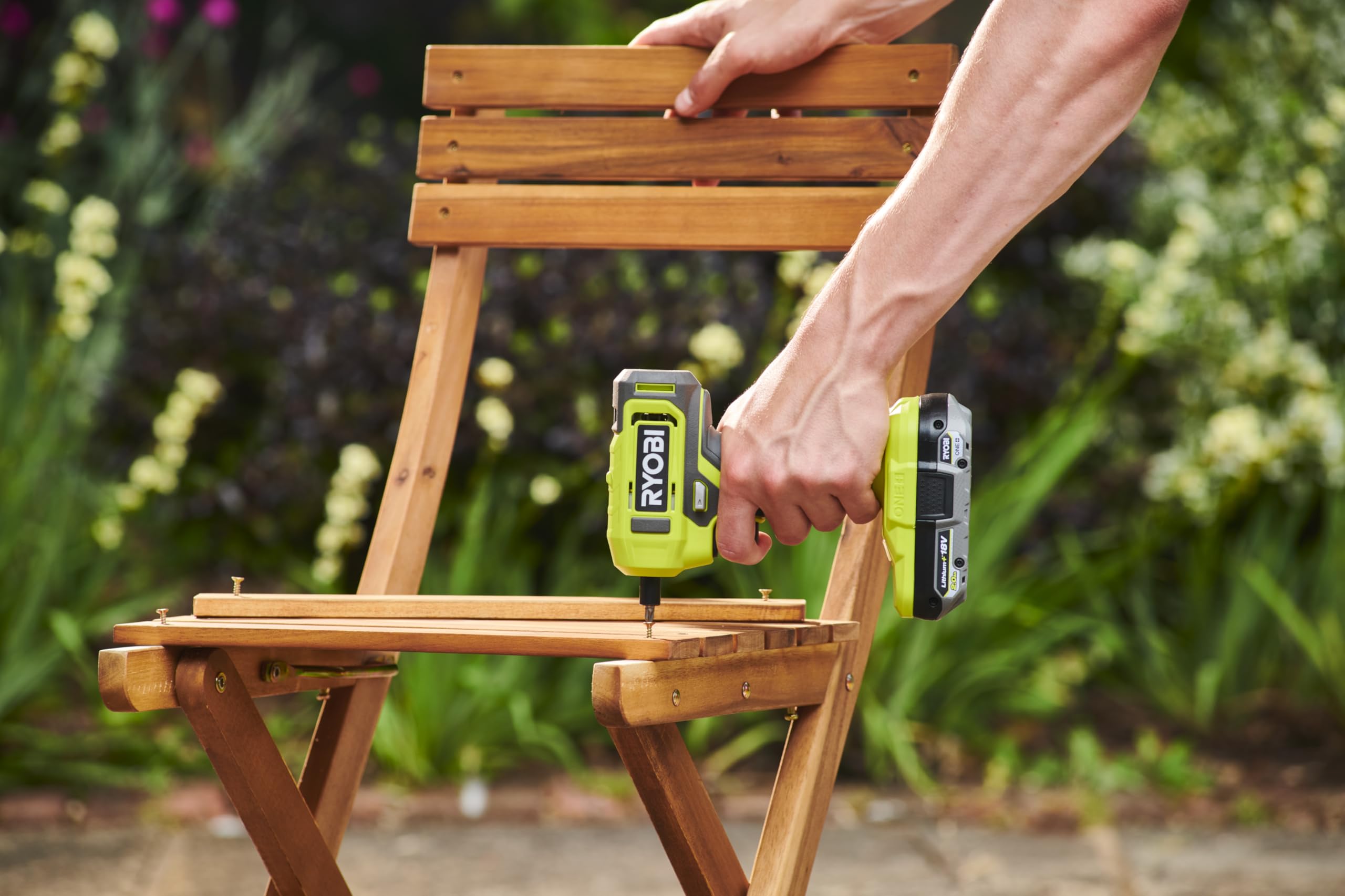 Ryobi RSD18-0 Avvitatore a Batteria 18V ONE+, Mandrino Esagonale Magnetico da 6.35 mm, Batteria Non Inclusa
