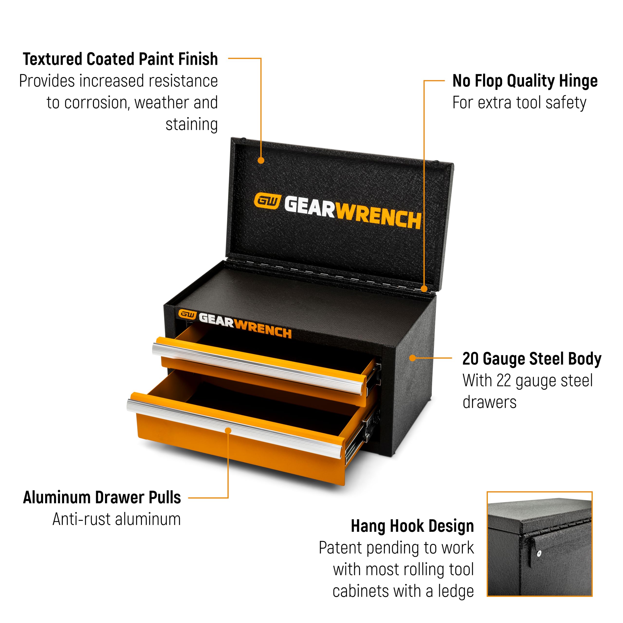 GEARWRENCH Mini Toolbox - 2 Drawer Storage -2