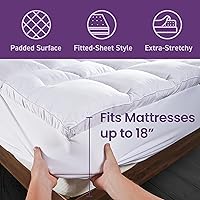 Vista 3 de SafeRest CloudGuard - Twin XL Size Hybrid Mattress Protector & Pad (Extra Padded) - Waterproof Quilted Pillow Top Mattress Cover - Thick, Plush &