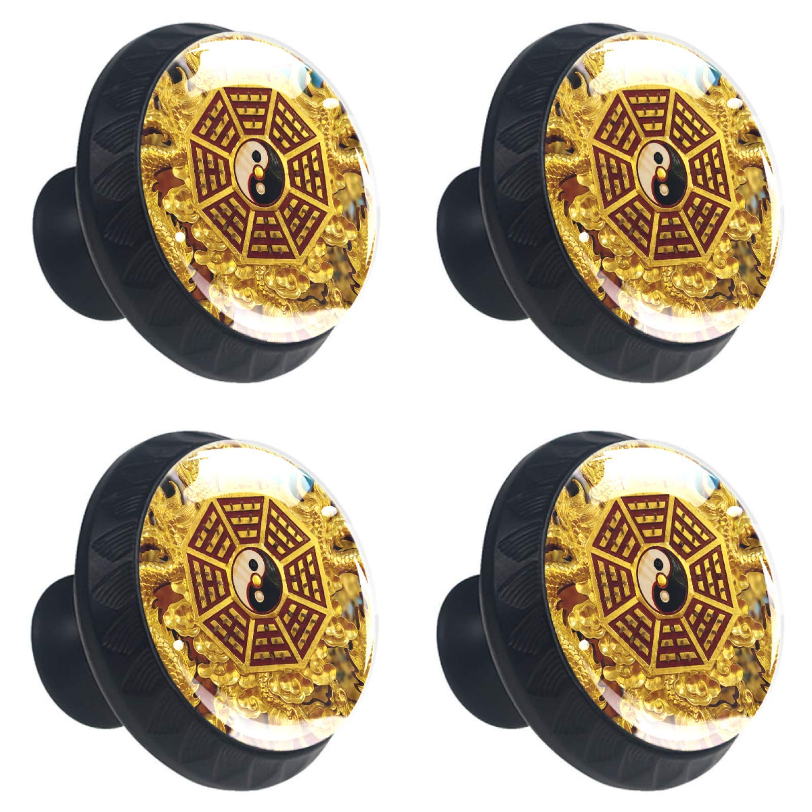 Boutons de cuisine Yin Yang en verre pour transformer vos meubles et placards