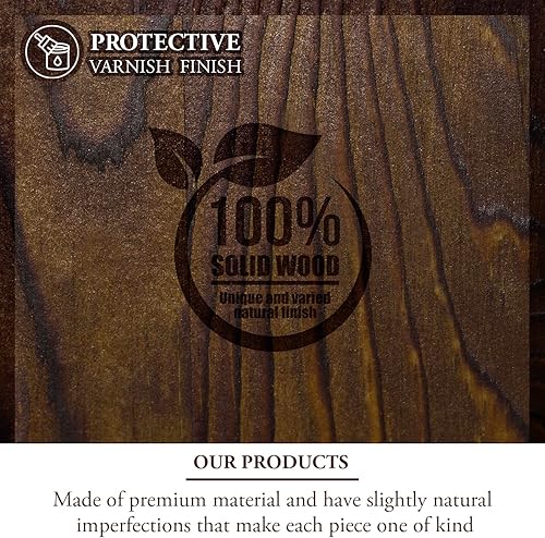 Miniatura 4 de MyGift Estante de especias montado en la pared de 3 niveles, metal negro y madera maciza quemada, coctelera de condimentos para colgar en la cocina,