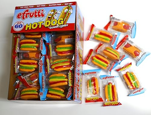 Miniatura 3 de eFrutti Gummi - Caja expositora con forma de perro caliente (60 piezas) Look-On
