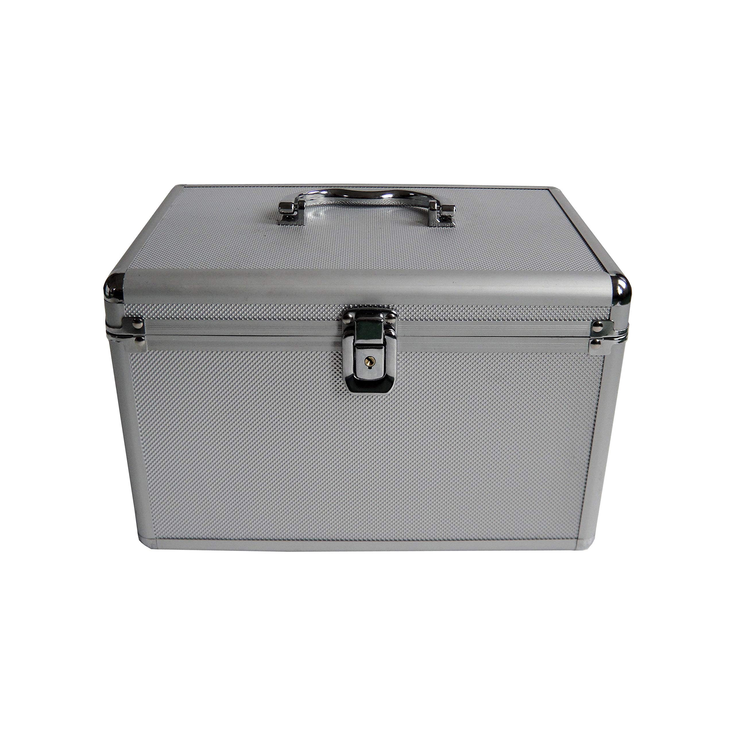 MediaRange CD maleta 200 CDs/DVDs/Blu-rays aluminio plata 1 St. (B x H x T) 301 x 180 x 190mm BOX7
