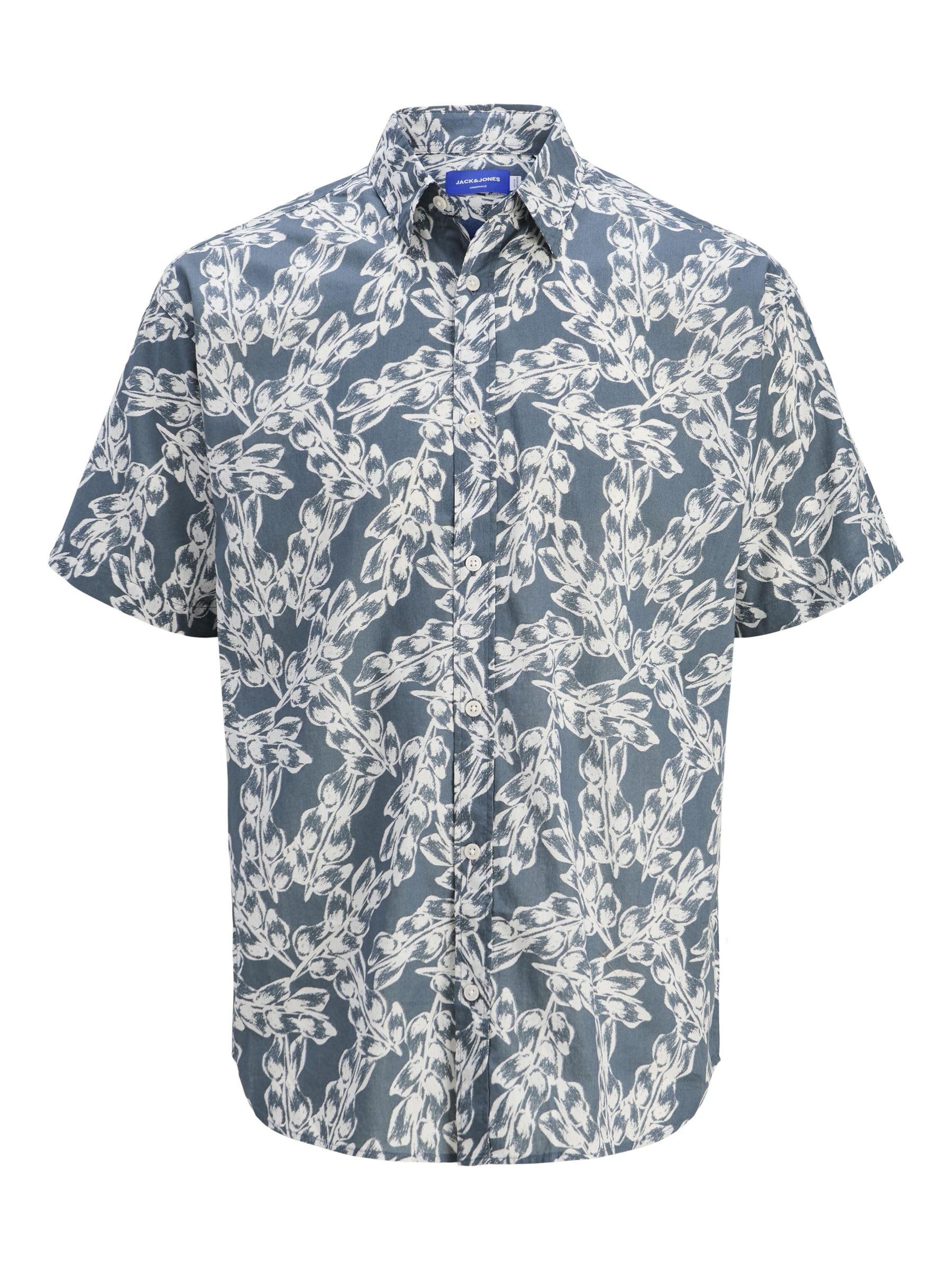 JACK & JONES Herren Boy Hemd Junior Jorjoshua Split AOP Shirt Ss Jnr