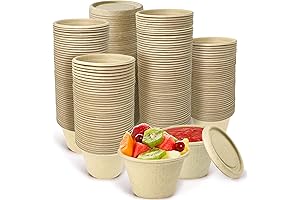 Environmentally Friendly 4 oz Biodegradable Paper Cups with Lids