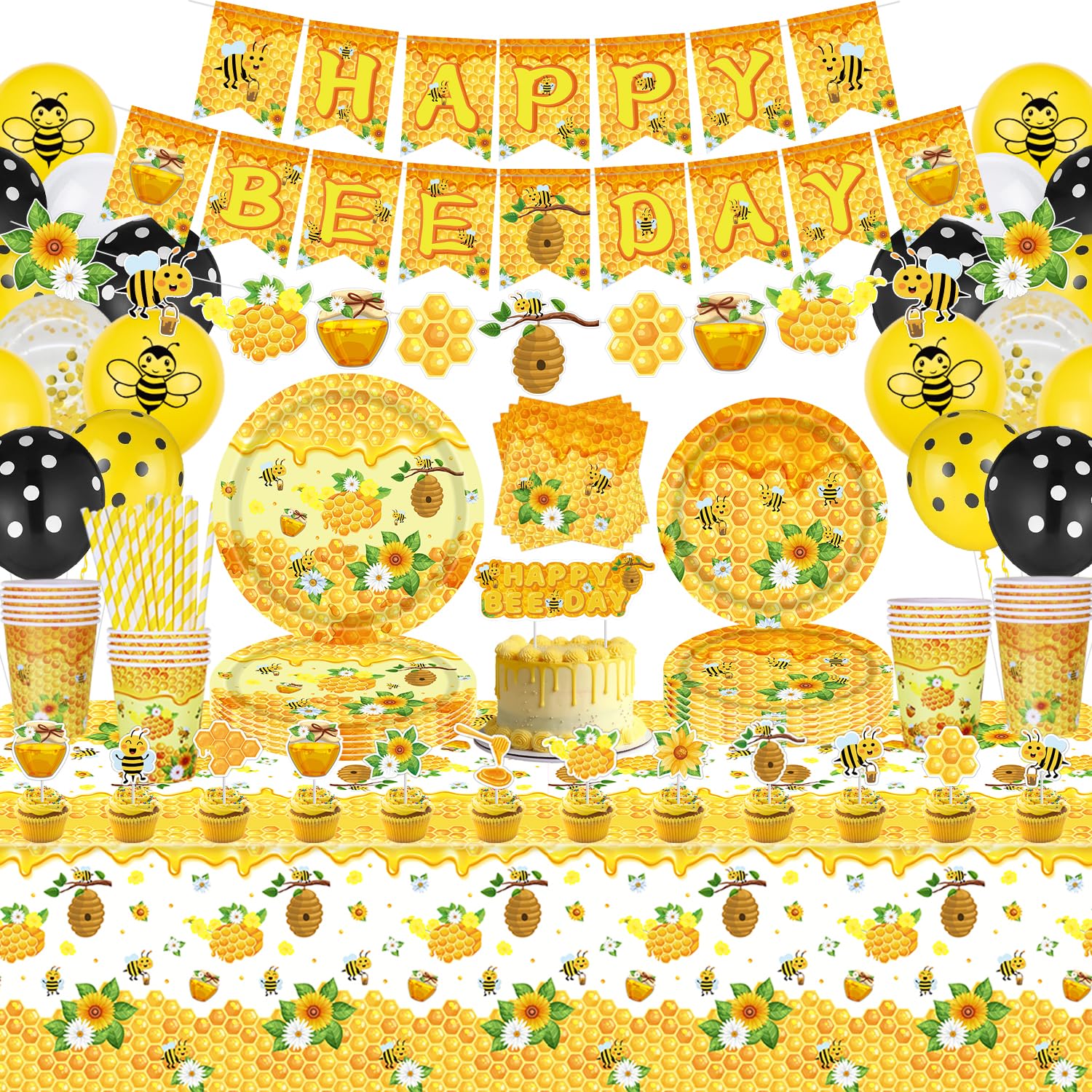 Baby Bumble Bee Party Supplies Bumble Bee Party Supplies Tableware Set