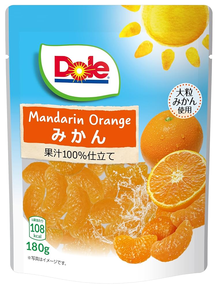 みかん Amazon | Dole(ドール) フルーツパウチ みかん 180g ×6個