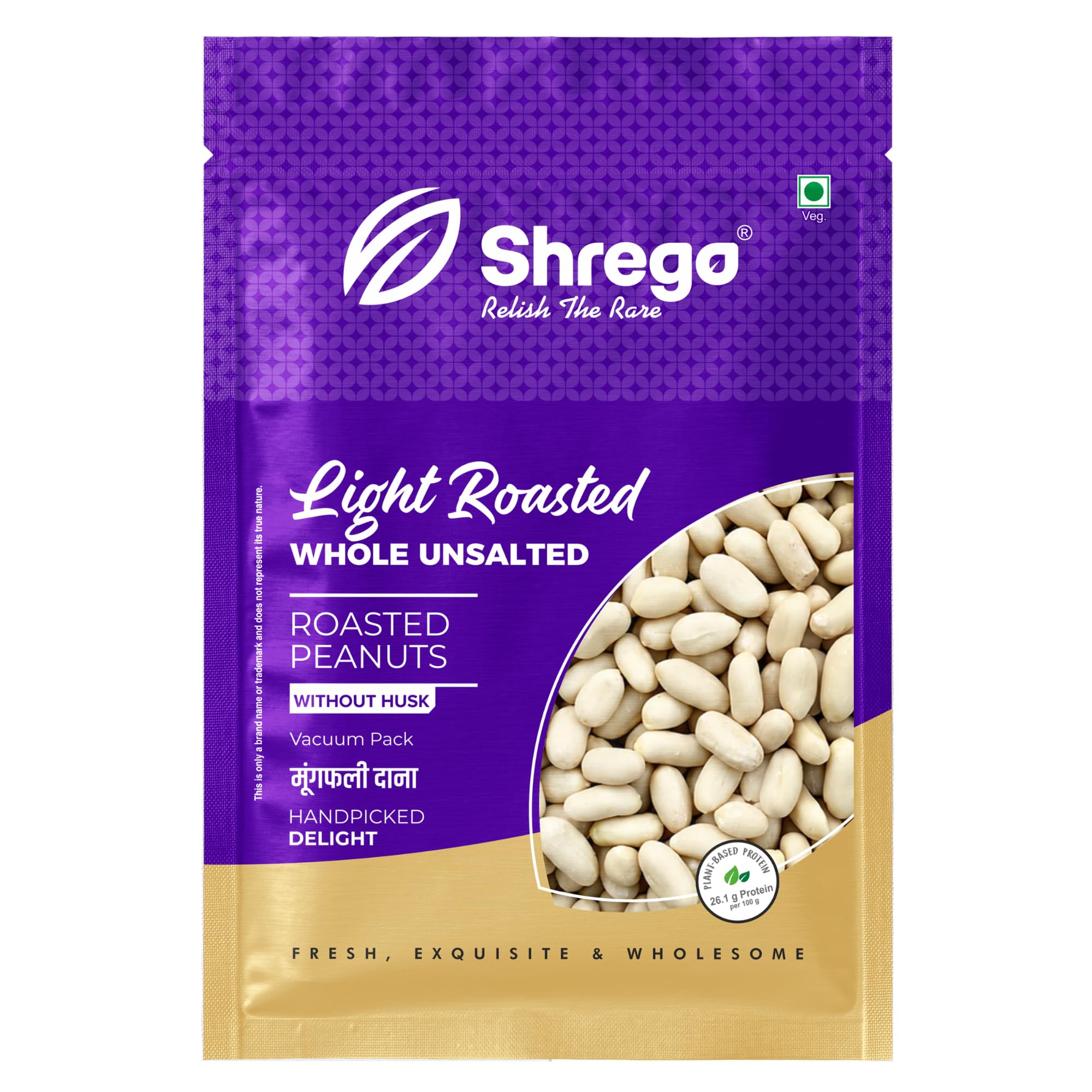 Shrego Peanut Plus Light Roasted Whole Peanut Unsalted 360g (Vacuum Packed)-picture-14