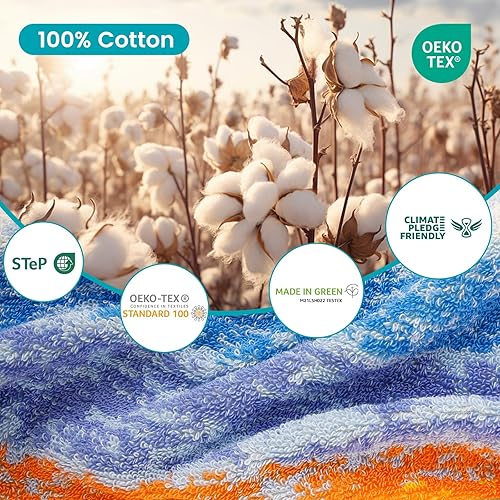 Vista 176 de SEMAXE - Juego de toallas de baño grises, 2 toallas de baño, 2 toallas de mano, 4 toallas faciales, toalla 100% algodón para baño, toalla suave