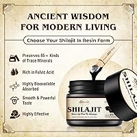 Vista 5 de Shilajit - Resina Shilajit orgánica pura del Himalaya, 600 mg de máxima potencia, resina Shilajit orgánica natural con más de 85 minerales traza