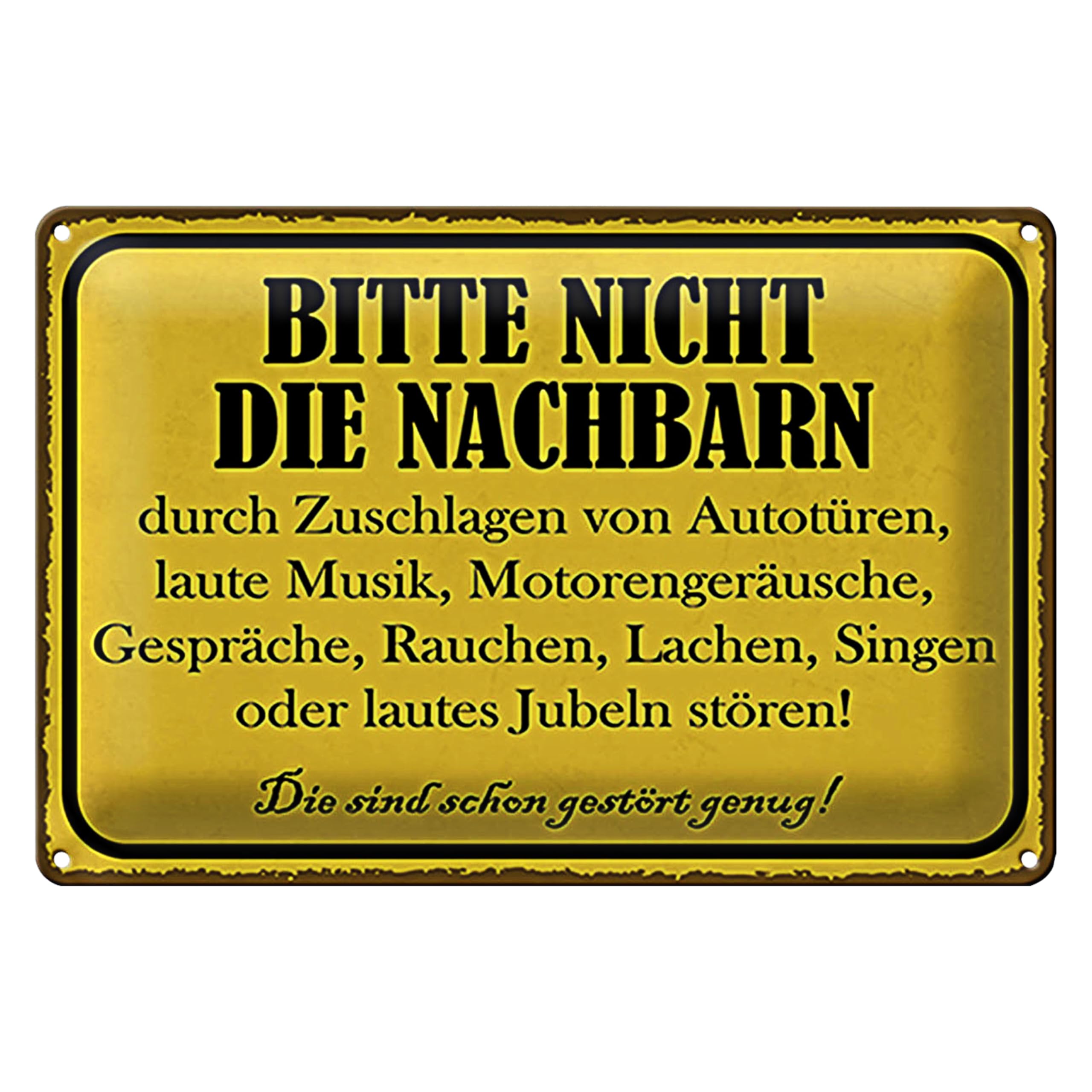 Dekoration für den Zaun, Nachbarpaar, humorvoll, UV