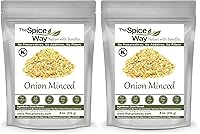 Vista 7 de The Spice Way Cebolla picada - 8 oz - cebollas deshidratadas a granel escamas más gruesas que el polvo o los gránulos