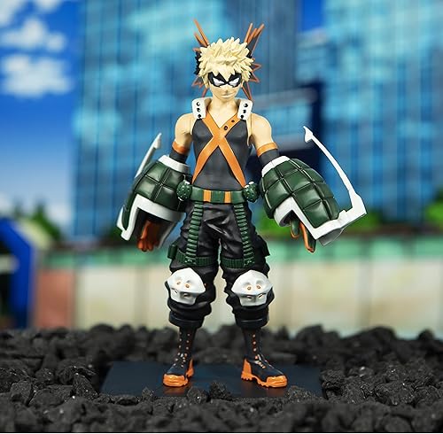 Miniatura 4 de My Hero Academia Katsuki Bakugo Figura de acción de plástico impresa en caja de regalo