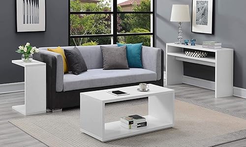 Miniatura 5 de Convenience Concepts Northfield - Mesa de centro Admiral, color blanco