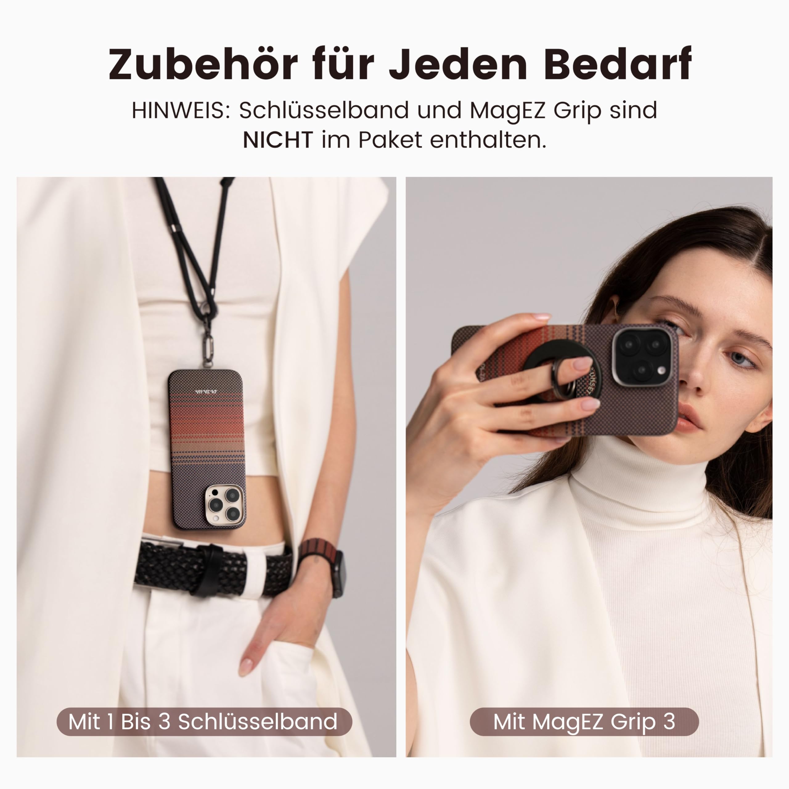 pitaka Ultradünne Hülle für iPhone 16 Pro aus Aramidfaser Sonnenuntergang | Aramidfaser Ultraleichte Hülle für iPhone 16 Pro mit Kamerasteuerung Magsafe-kompatibel Slim Minimalistisch für Business