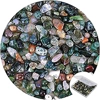 Vista 12 de 456 cuentas de piedra natural con chip natural, piedras preciosas multicolor irregulares de 0.31 a 0.315 pulgadas, piedras preciosas sueltas