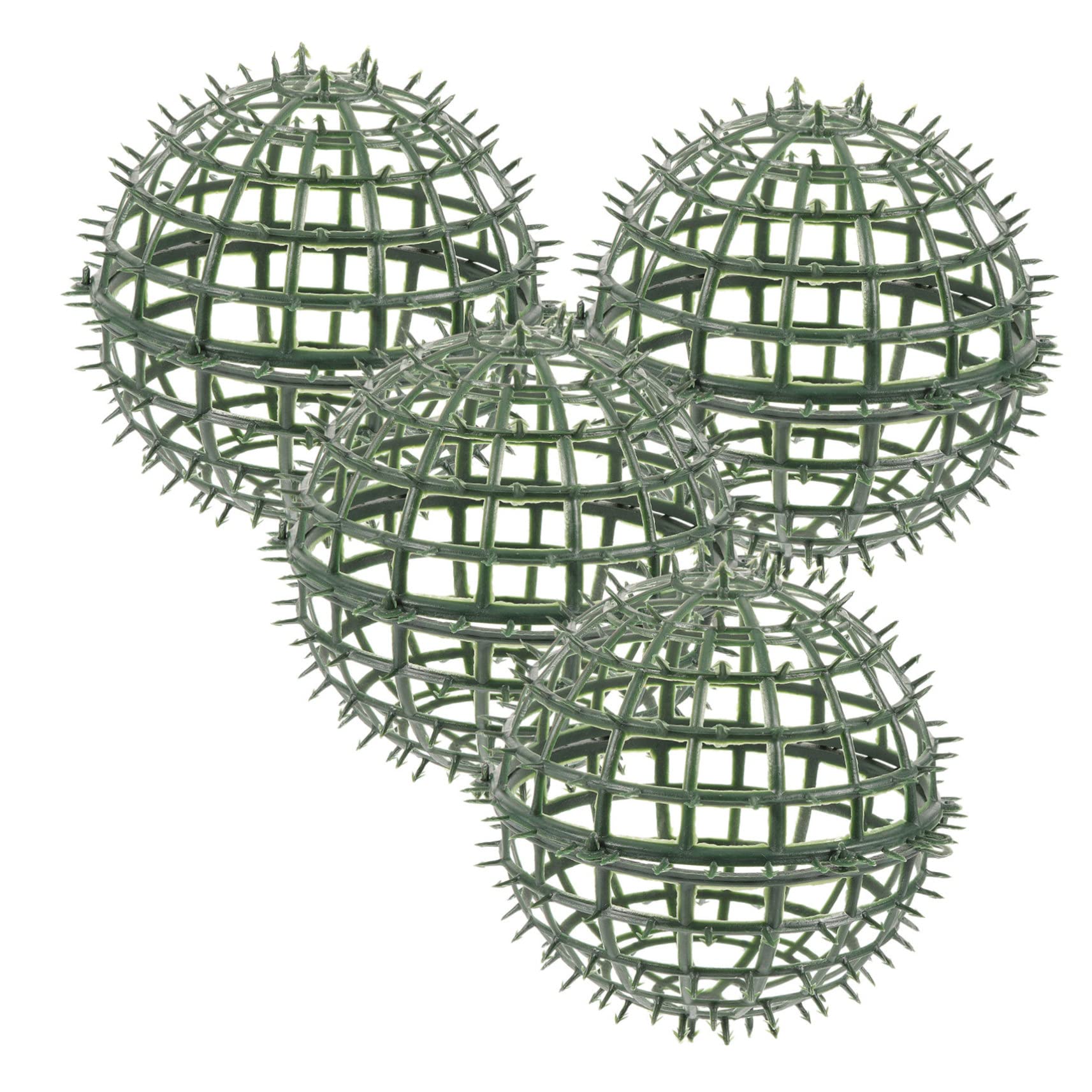 BESPORTBLE Topiary Ball Frame 4pcs Artificial Grass Ball Frame Plastic Straw Cage Artificial Topiary Ball Cage
