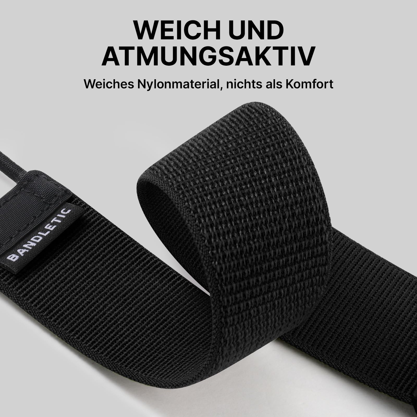 Bandletic Nylonarmband Kompatibel mit Apple Watch Ultra 3/2/1 Armband