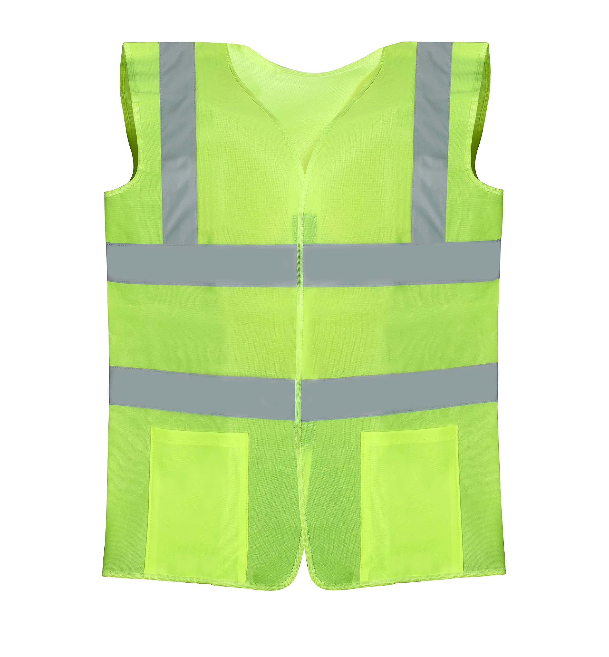 THE CLOWNFISH Hi-Vis Reflective Safety Vest Unisex Polyester Workwear Jacket Safety Coat with Reflective Tape for Traffic Sports Construction Site (XL, Green) (B09CMJGHH1) Amazon Price History, Amazon Price Tracker