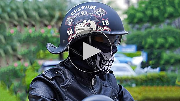 Amazon.com: FVCNGP Motorcycle Half Helmet, DOT Approved