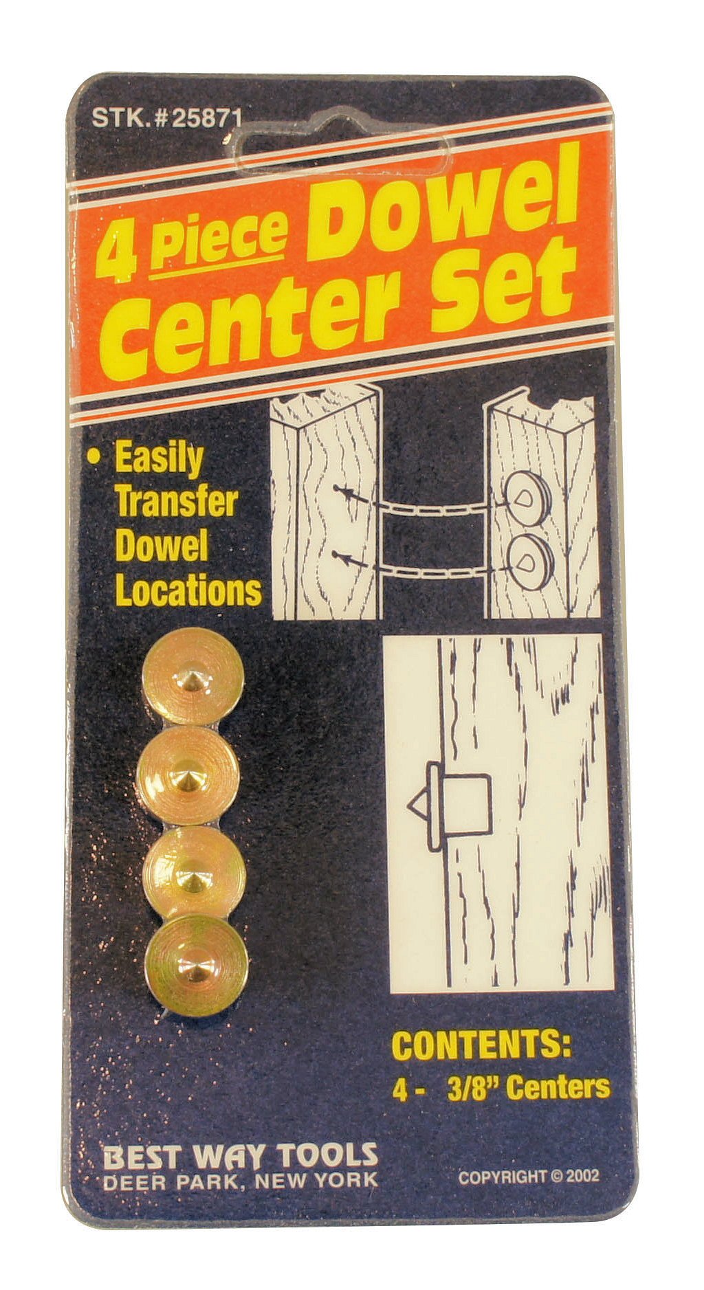 Best Way Tools 25871 3/8-Inch Dowel Center Set