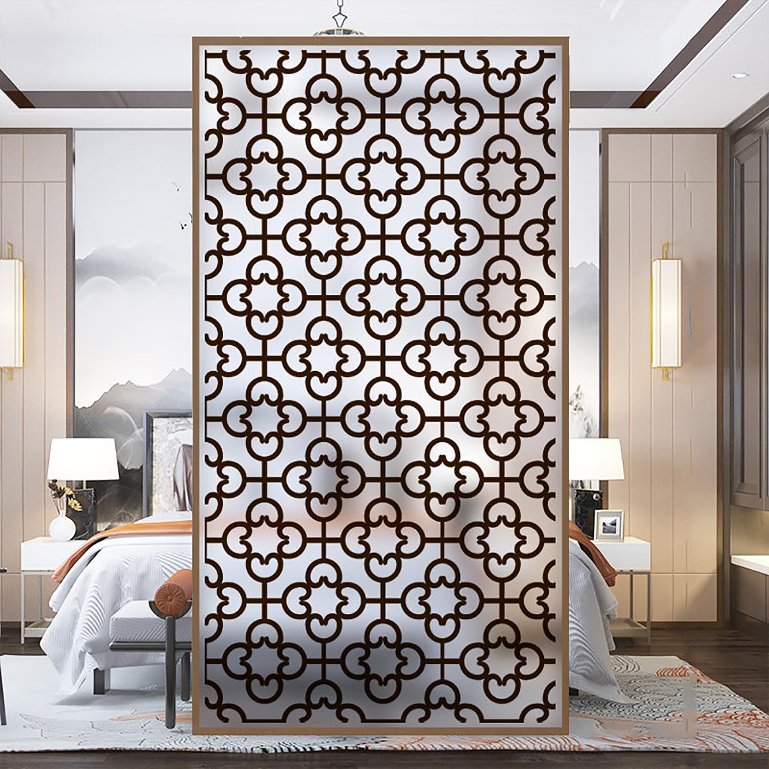XQKXHZ Opaque Privacy Film for Windows, Heat Control, Reusable Decorative Window Film, Non-Adhesive, Anti Glare Frosted Glass Film for Home Bedroom Bathroom Kitchen Office,B,70x120cm