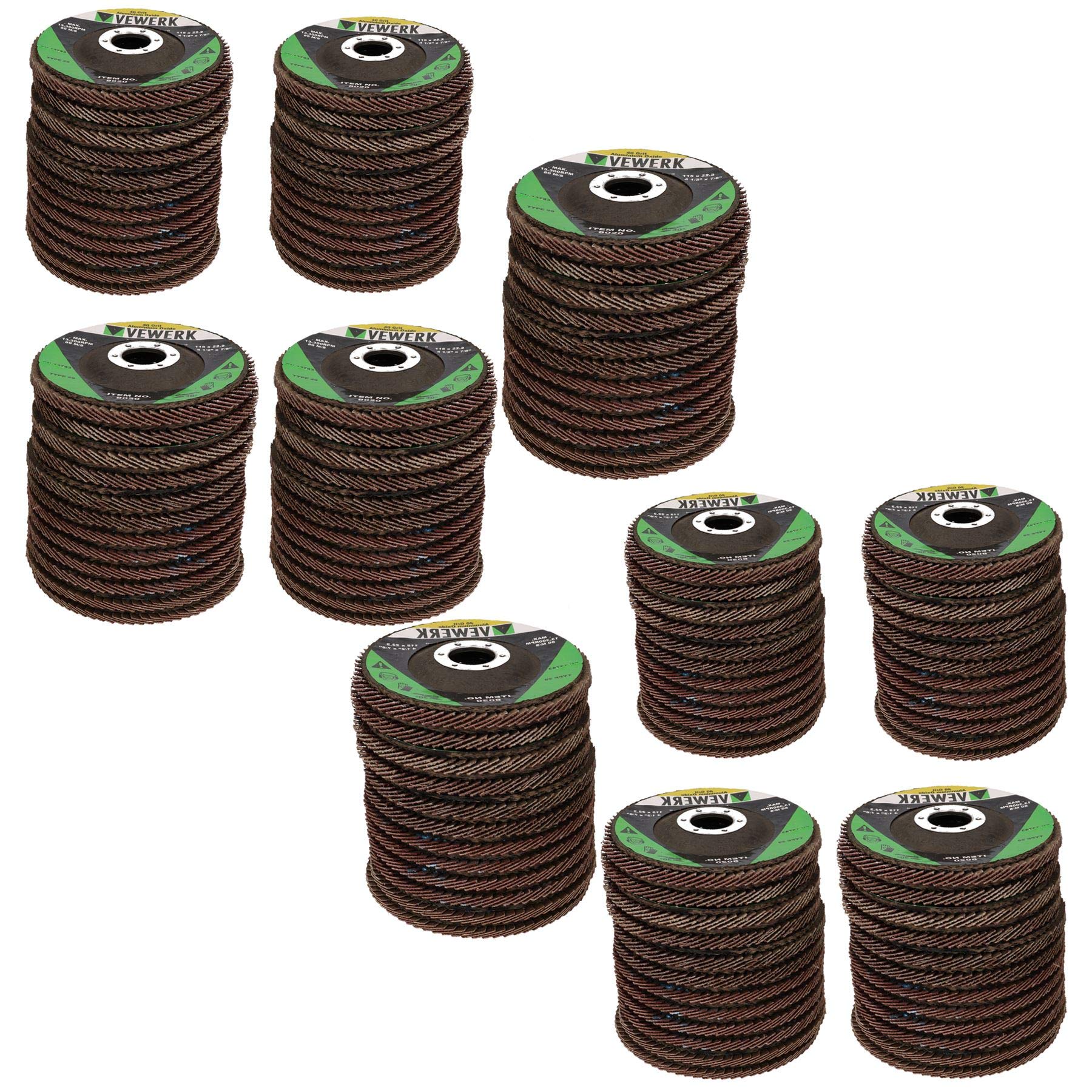 Grano mezclado plano discos molienda/lijado para 4-1/2" amoladora angular 120PC