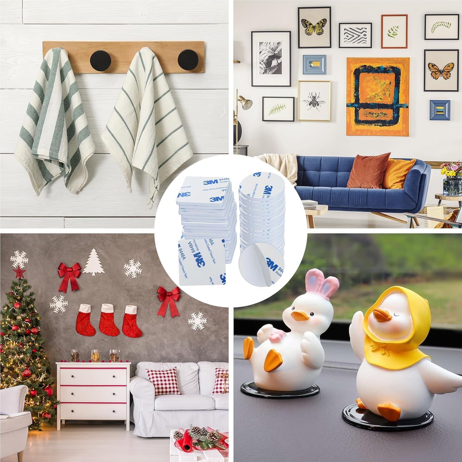 Nastro Biadesivo Extra Forte 40 Pezzi - Strisce Adesive 3M Per Casa, Ufficio E Auto, Impermeabile