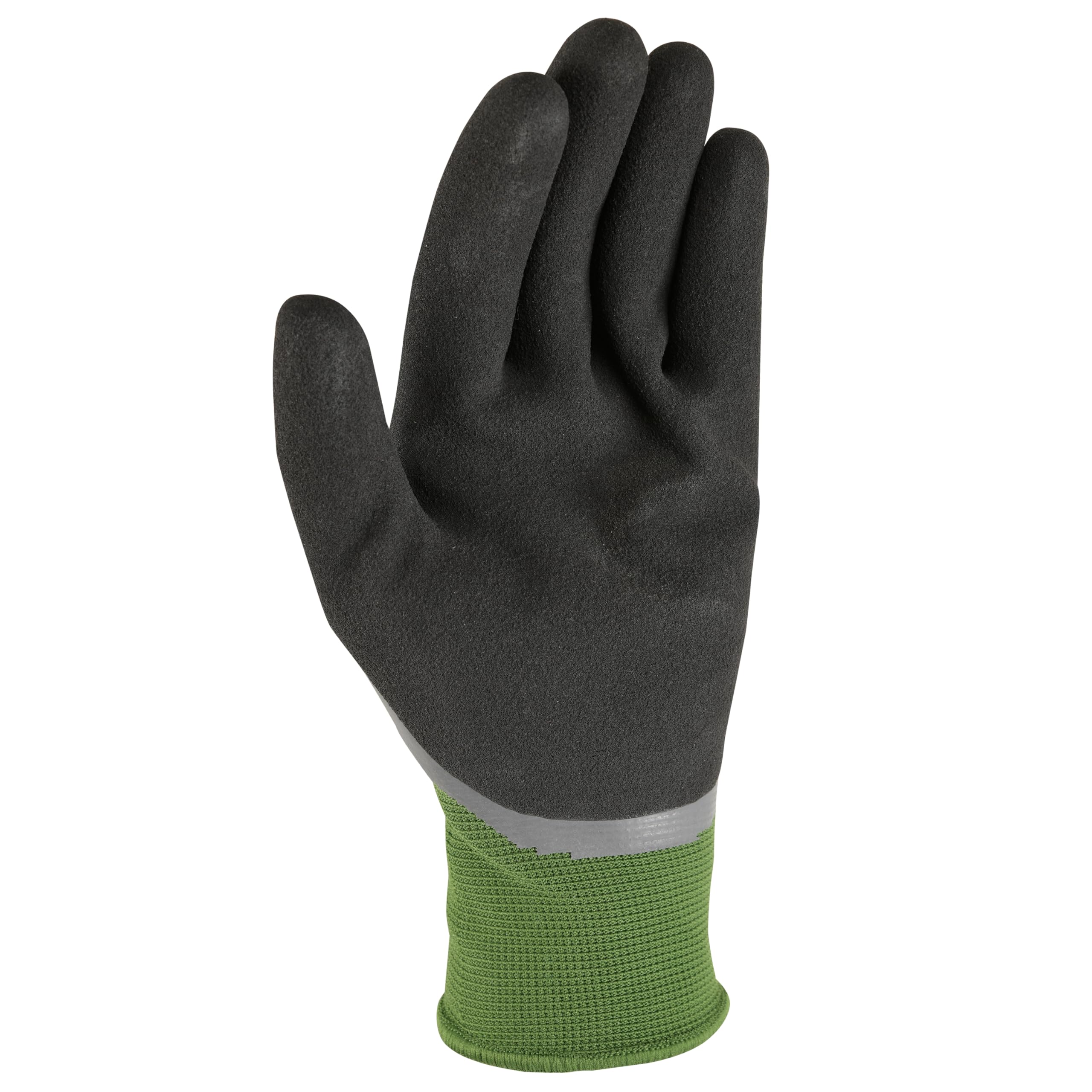 Wells Lamont Guantes de trabajo impermeables para hombre con doble revestimiento de látex, verde/negro, talla M (609M-300)